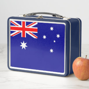 Metalen Roestvrije Lunchbox met Australische vlag