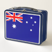 Metalen Roestvrije Lunchbox met Australische vlag (Voorkant)