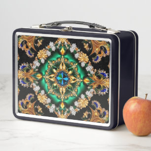 Metalen Roestvrije Lunchbox met Braziliaanse kleur