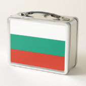 Metalen Roestvrije Lunchbox met Bulgaarse vlag (Achterkant)