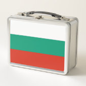 Metalen Roestvrije Lunchbox met Bulgaarse vlag (Voorkant)