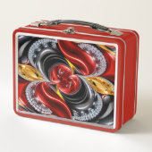 Metalen Roestvrije Lunchbox met Duitse kleuren (Voorkant)