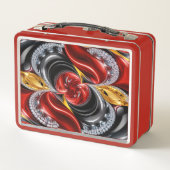 Metalen Roestvrije Lunchbox met Duitse kleuren (Achterkant)