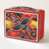 Metalen Roestvrije Lunchbox met Duitsland Kleuren (Voorkant)