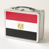 Metalen Roestvrije Lunchbox met Egyptische vlag (Voorkant)