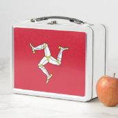 Metalen Roestvrije Lunchbox met Isle of Man vlag (In situ)