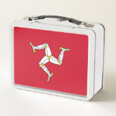 Metalen Roestvrije Lunchbox met Isle of Man vlag (Achterkant)