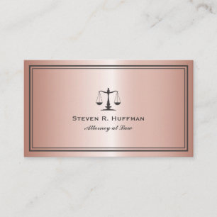 Metalen roos Gold Scale Professional Visitekaartje