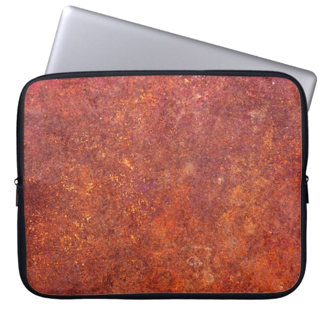 metalen rustige textuur laptop sleeve (Voorkant)