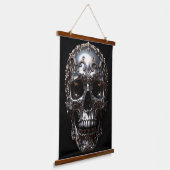 Metalen schedel 2 hangend wandkleed (Gebogen)