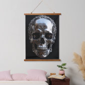 Metalen schedel hangend wandkleed (Slaapkamer)