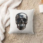 Metalen schedel kussen (Deken)