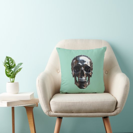 Metalen schedel kussen (Stoel)