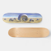 Metalen Schelpen - Retro Skateboard (Horizontaal)