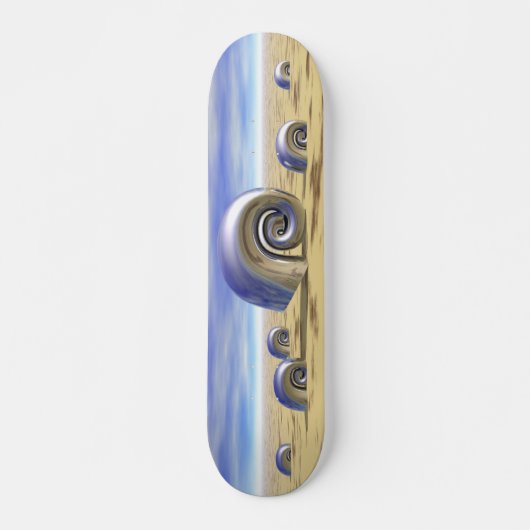 Metalen Schelpen - Retro Skateboard (Voorkant)