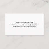 Metalen schroeven | Zwarte textuur Visitekaartje (Achterkant)