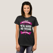 Metalen schuurmachine en afwerkmachine t-shirt (Voorkant volledig)