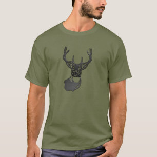 Metalen Silhouet - Witte Staart Buck Herten T-shirt