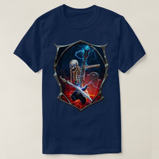 Metalen skelet t-shirt (Design voorkant)
