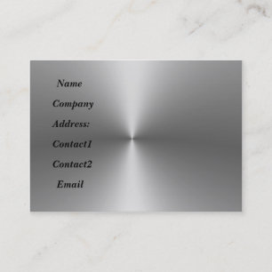 metalen slank met twee zijden achterste metalen kr visitekaartje