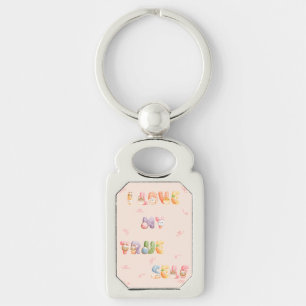 Metalen Sleutelhanger Ik Hou van Mijn Ware Ik