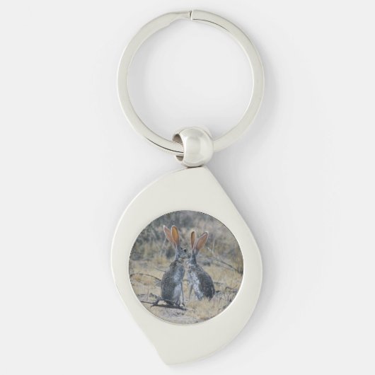 Metalen sleutelhanger jackrabbits (Voorkant)