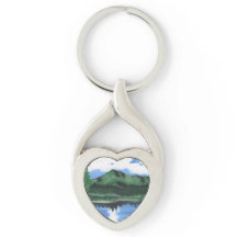 Metalen Sleutelhanger Mt Tamalpais Schilderen en M
