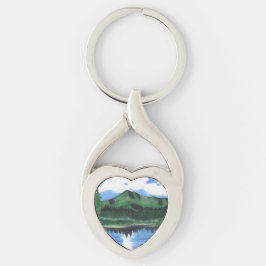 Metalen Sleutelhanger Mt Tamalpais Schilderen en M