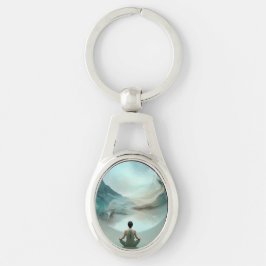 Metalen Sleutelhanger Mystieke Zen-meditatie