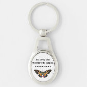 Metalen Sleutelhanger vlinder (Voorkant)