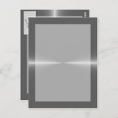 Metalen stalen achtergrond briefkaart (Voorkant / Achterkant)