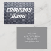 Metalen stippen visitekaartje (Voorkant / Achterkant)