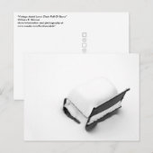  metalen stoel vol sneeuw briefkaart (Voorkant / Achterkant)