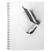  metalen stoel vol sneeuw notitieboek (Voorkant)