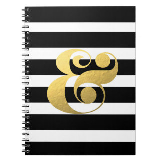 Metalen & Stripes Ampersand-laptop Notitieboek