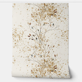 Metalen tak stijl mid century goud glitters behang