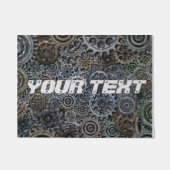 Metalen tandwielen Industriële stijl Deurmat (Voorkant)