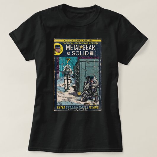 Metalen tandwielen vast - Comic Book 'Enter Shadow T-shirt (Design voorkant)