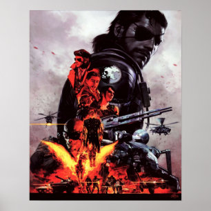 Metalen tandwielen vast tegen de fantoompijn poster