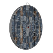 Metalen textuur dartbord (Voorkant Links)