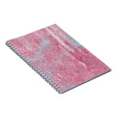 metalen textuur met krassen en abstracte barsten; notitieboek (Rechterzijde)