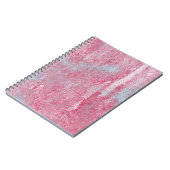 metalen textuur met krassen en abstracte barsten; notitieboek (Linkerzijde)