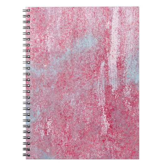 metalen textuur met krassen en abstracte barsten; notitieboek (Voorkant)