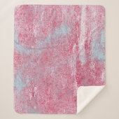 metalen textuur met krassen en abstracte barsten; sherpa deken (Voorkant)