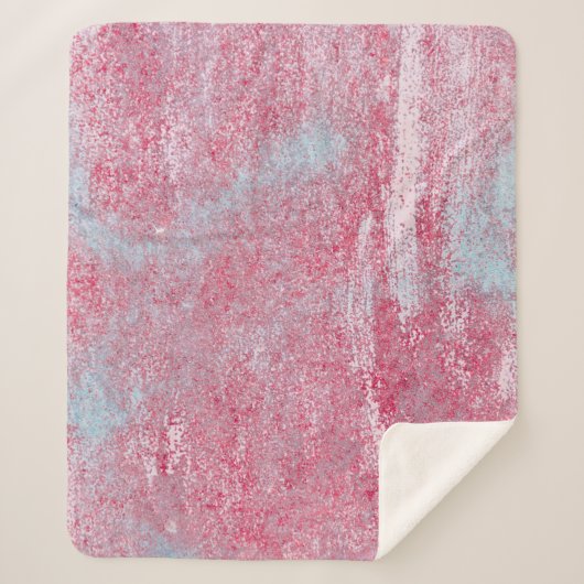 metalen textuur met krassen en abstracte barsten; sherpa deken (Voorkant)