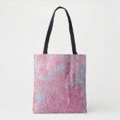 metalen textuur met krassen en abstracte barsten; tote bag (Voorkant)