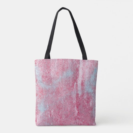 metalen textuur met krassen en abstracte barsten; tote bag (Achterkant)
