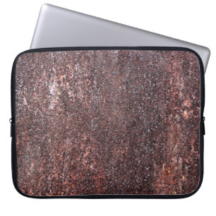 Metalen textuur met krassen en kraakbedekking laptop sleeve