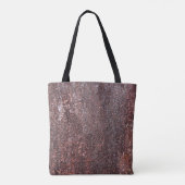 Metalen  textuur met krassen en kraakbedekking tote bag (Achterkant)