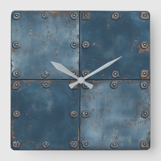 Metalen textuur wandklok (Voorkant)